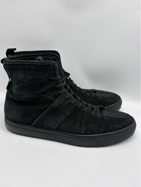 Daniel Patrick Black Suede Hi Top Trainers Italy Men’s Sz 10 EU 43 Uk 9.5